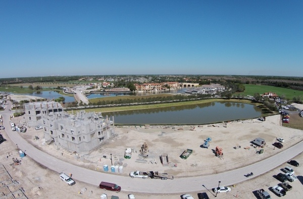 Talis park construction aerial view