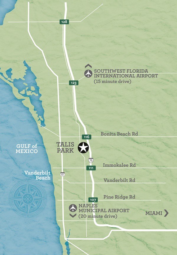 Map of Talis Park: Close to home